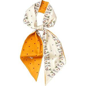 Women's little Orange Rabbit Building Silky Fashion Scarf Purse For Handbags